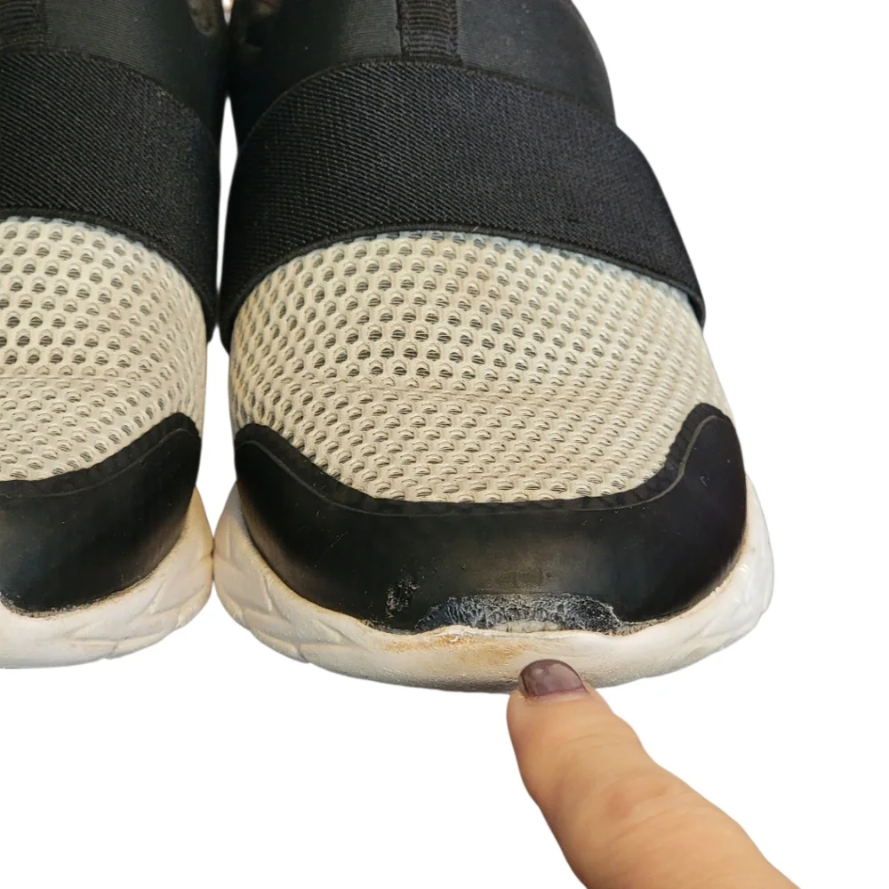 Vionic Camrie Slip-On Mesh Sneakers Shoes‎ Black/White Womens Size 7